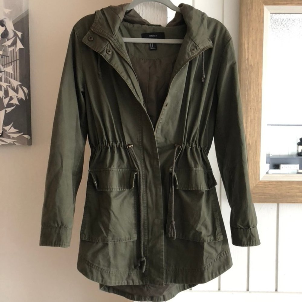 Forever 21 Olive Green Utility Jacket